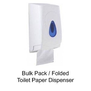 Bulk pack / folded toilet tissue dispenser