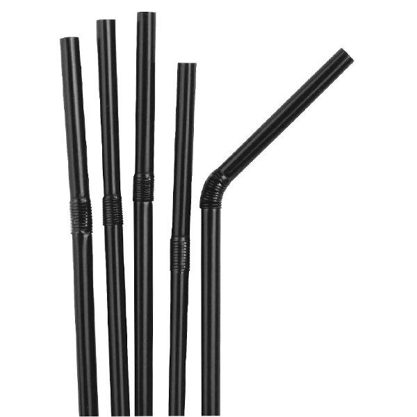 black bendy straws